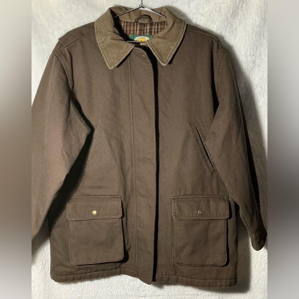 Y2K 90,s VINTAGE Cabela's Brown Plaid Women's Jacket - Picture 2 of 9